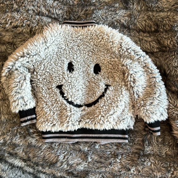 Widgeon 4 smiley grey shaggy jacket - Picture 2 of 6